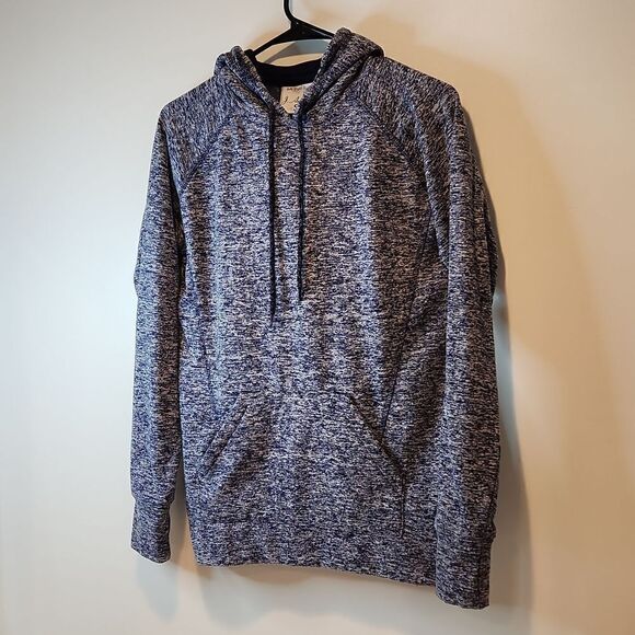 J America Hoodie Hooded Sweatshirt Pullover Men's Size Small Blue/Gray EUC NICE! - Picture 3 of 12